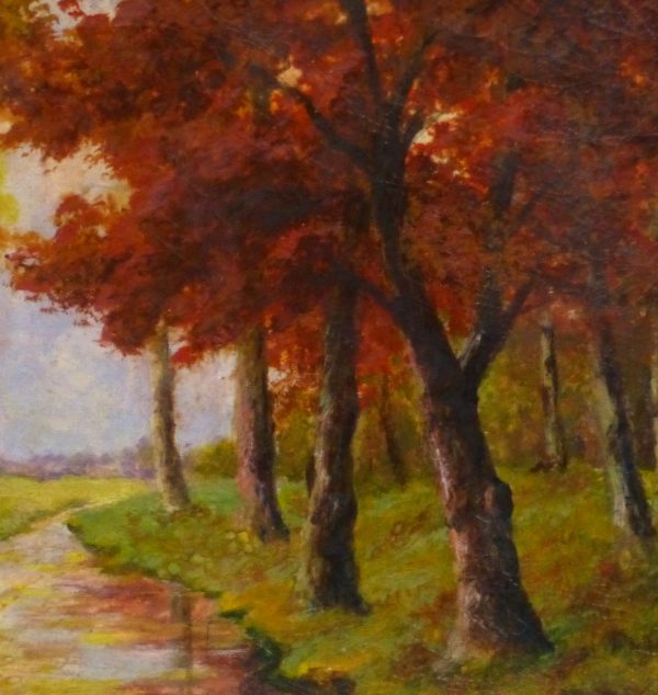 Oil Landscape - Autumn River-detail-10113M
