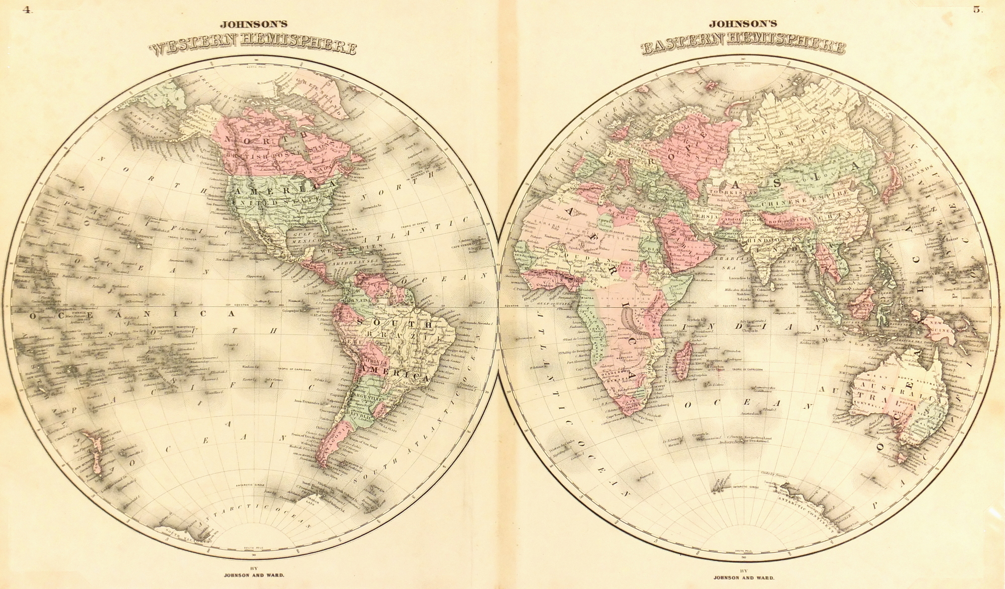 WORLD - Original Art, Antique Maps & Prints