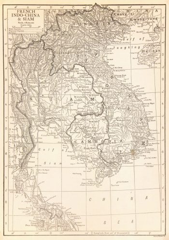 Map- Thailand & Vietnam, 1910-main-7702K