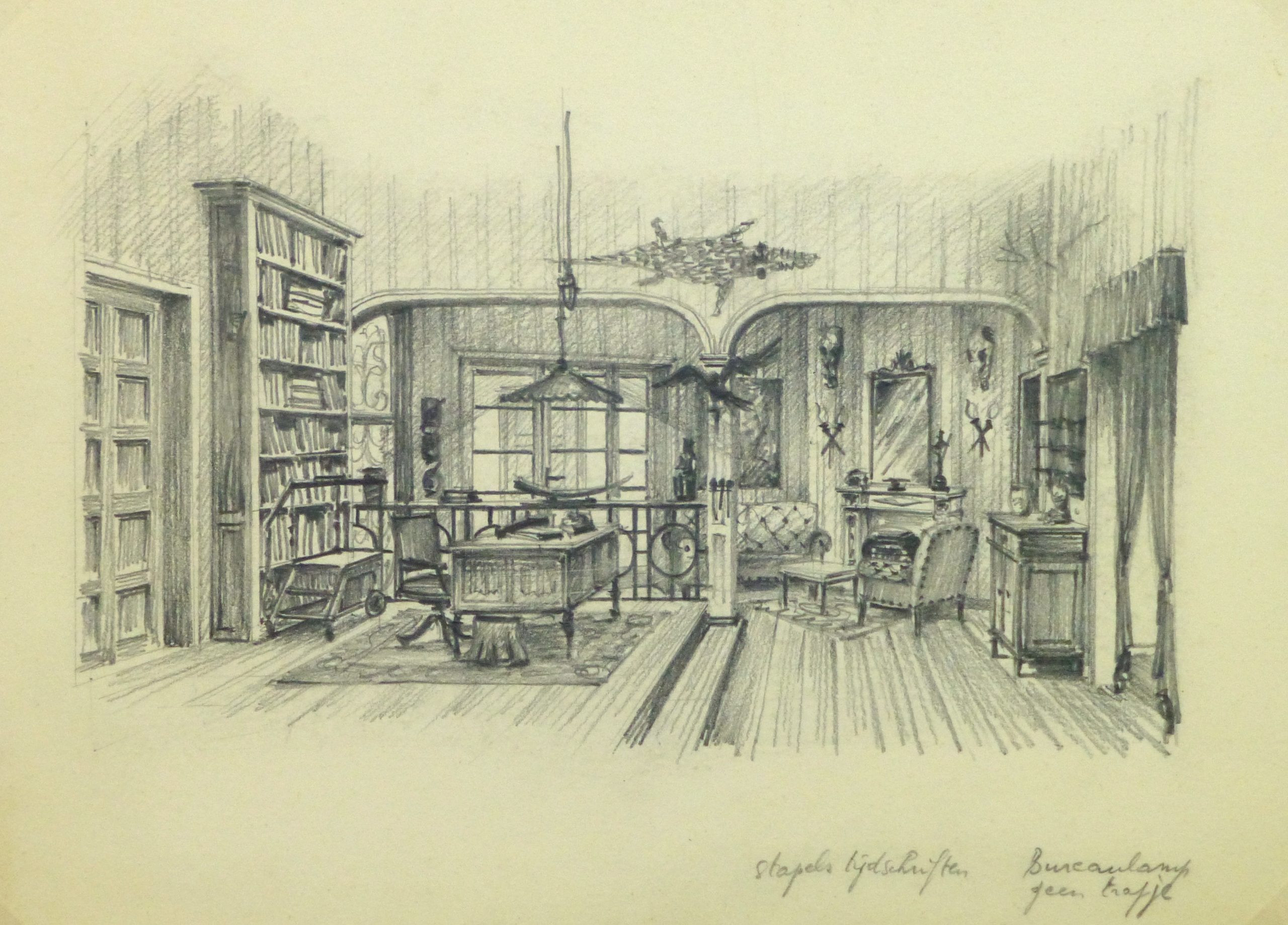 Sketch of library classroom · heritage