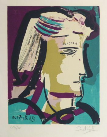Abstract Portrait Lithograph, 1968-main-10390M