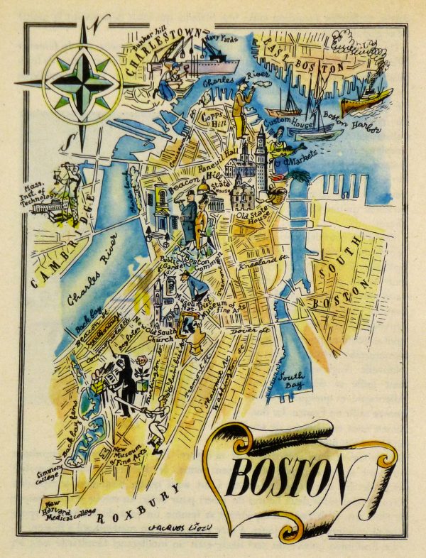 Pictorial Map - Boston, 1946-main-6234K