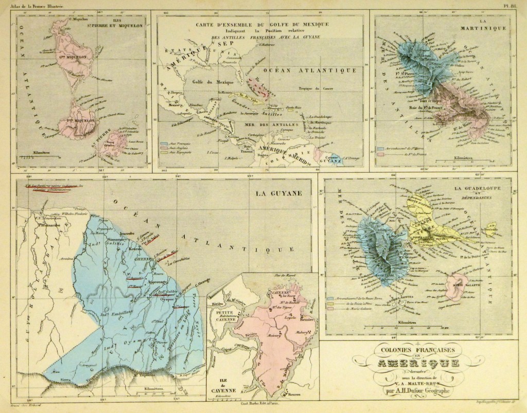 CARIBBEAN - Original Art, Antique Maps &amp; Prints
