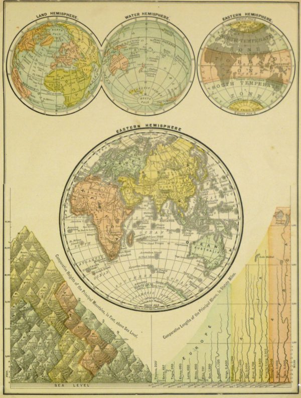 World Hemisphere Map, 1890-main-8198K