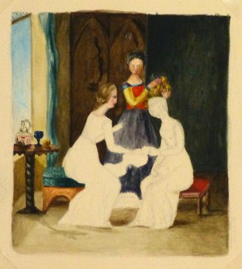 Watercolor - Ladies, Circa 1870-main-9118K
