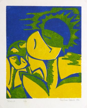 Abstract Woodcut - Trihelio II, 1996-main-10464M