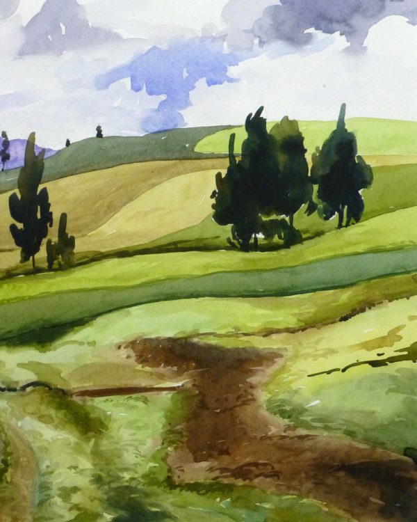 Watercolor Landscape - Afternoon Journey, 2011-detail-10535M