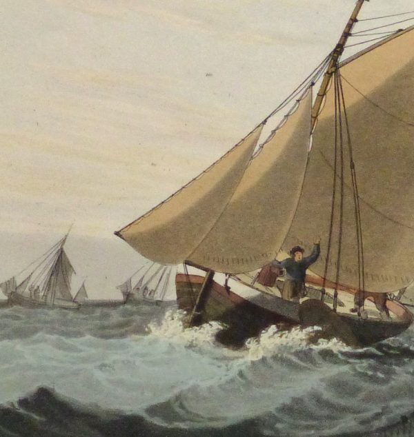 Aquatint Etching- Mackerel Fishing, 1813-detail 2-10541M