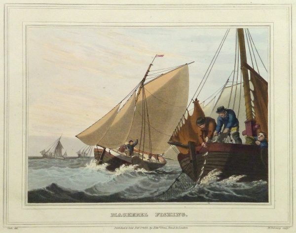 Aquatint Etching- Mackerel Fishing, 1813-main-10541M