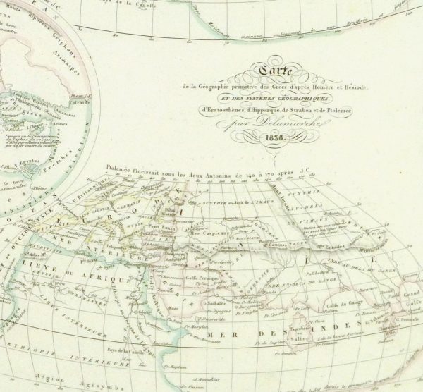 Ancient Greek Geography Map, 1838-detail-9368K