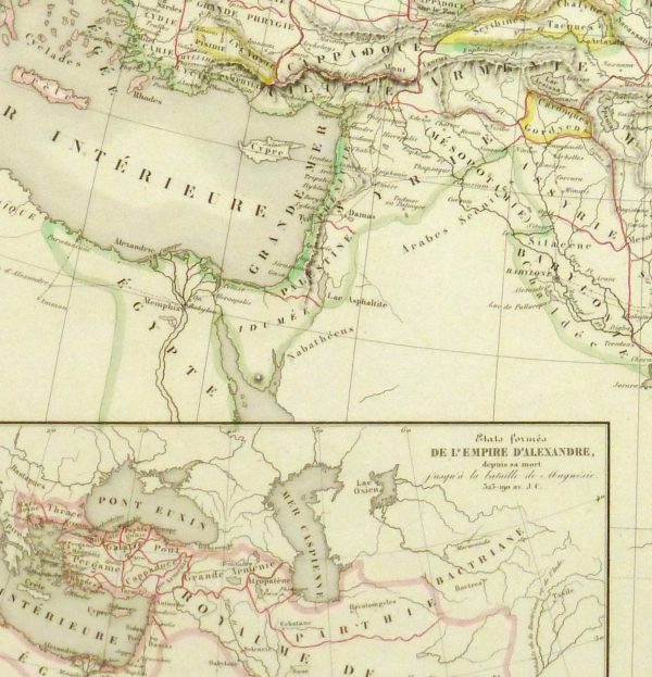 Alexander the Great Map, 1845-detail 2-9398K