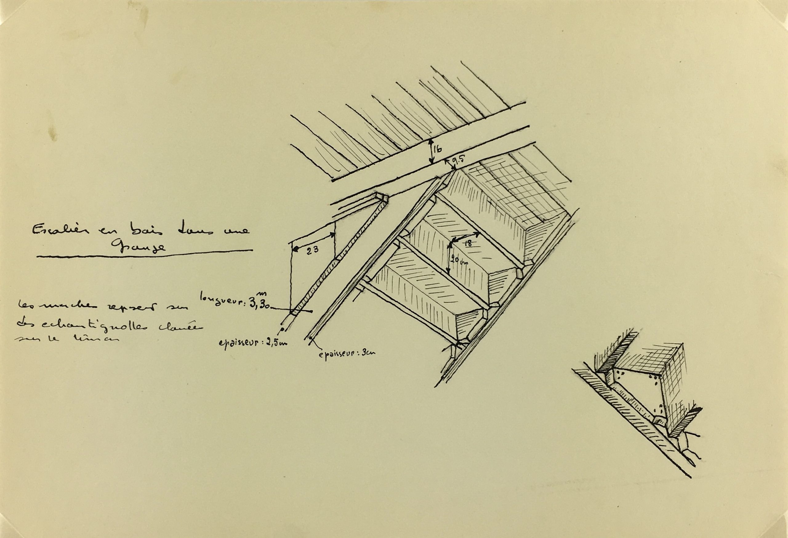 Architecture Original Art Paris Architecture, French, c.1960