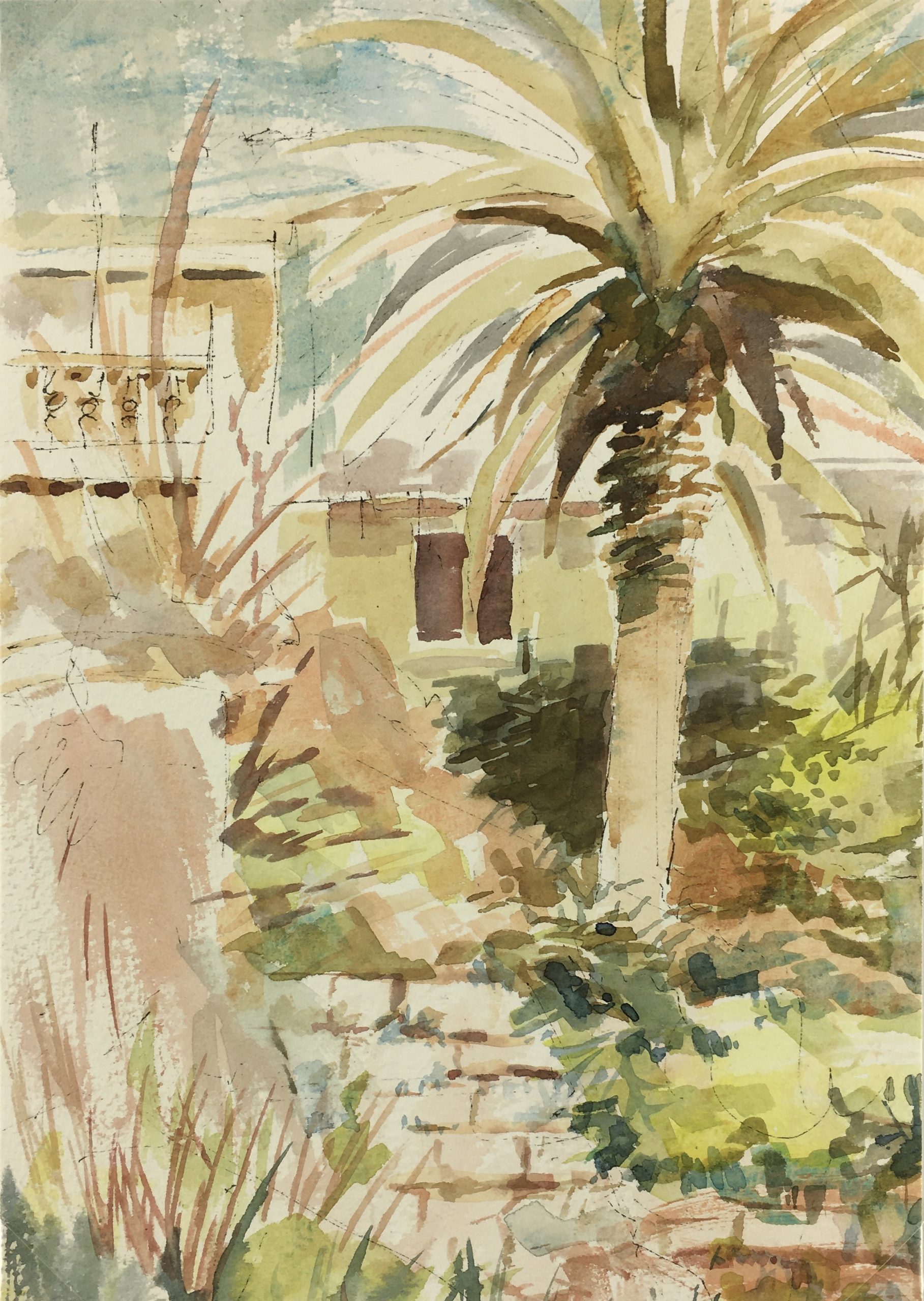Spain Original Art - Mallorca, Spain, John Rendell, 1991 - Original Art ...