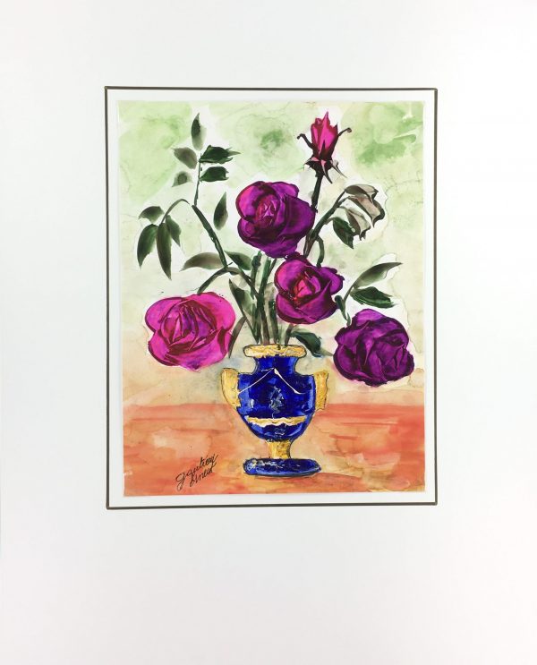 Flowers & Plants Original Art - Roses, Ernest Gauthier, 1970