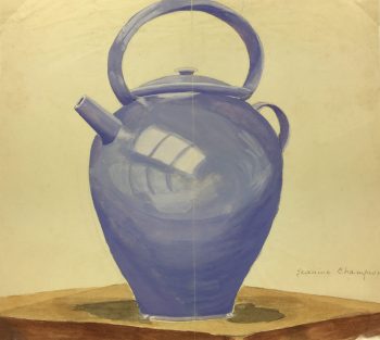Still Life Original Art - Blue, J. Champion, c.1930