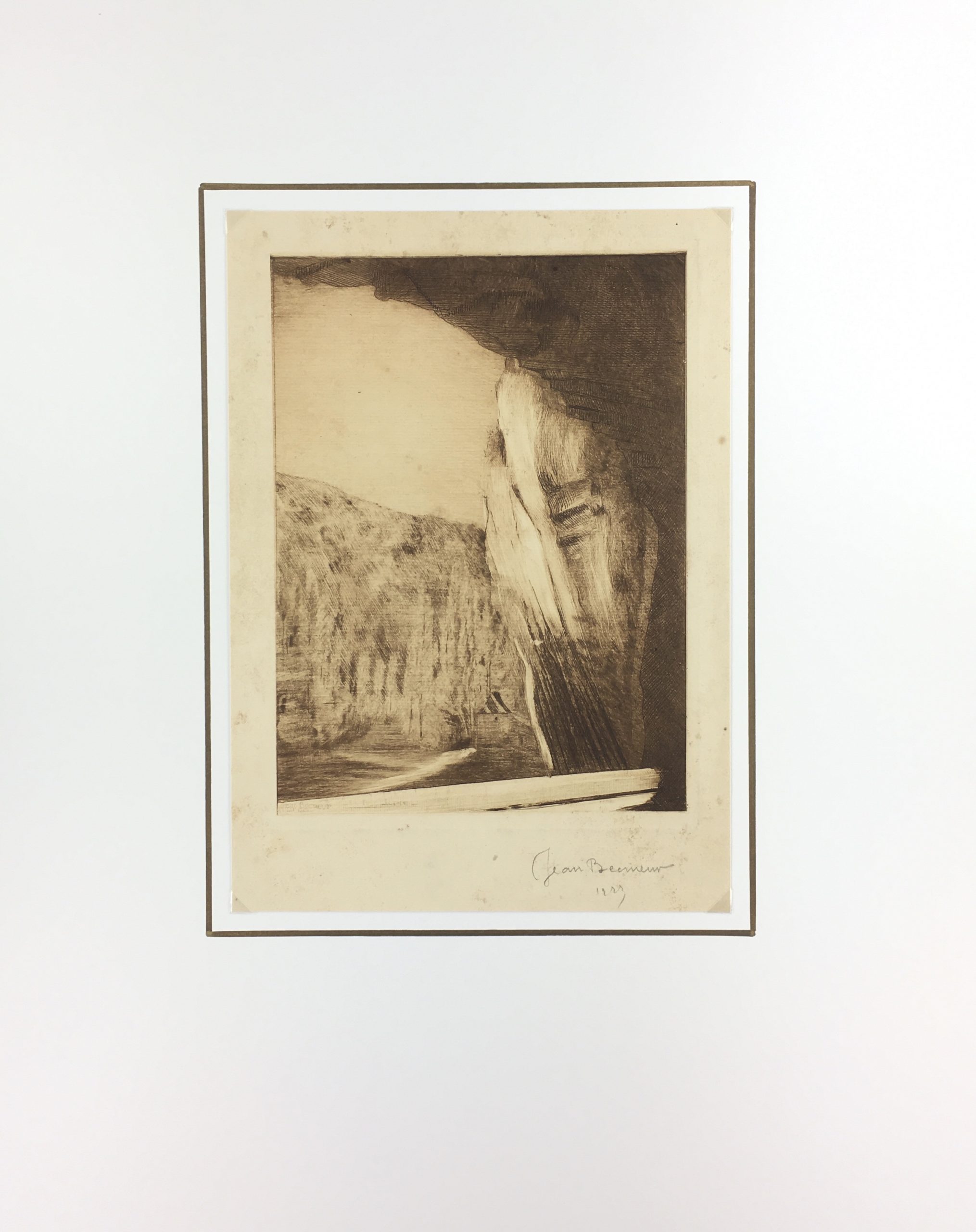 Engravings & Etchings Original Art Penombre, Jean Becmeaur, 1923