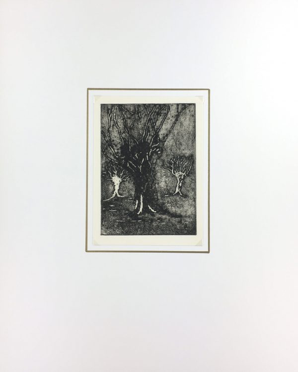 Engravings & Etchings Original Art Etching Trees, Ball, 1981