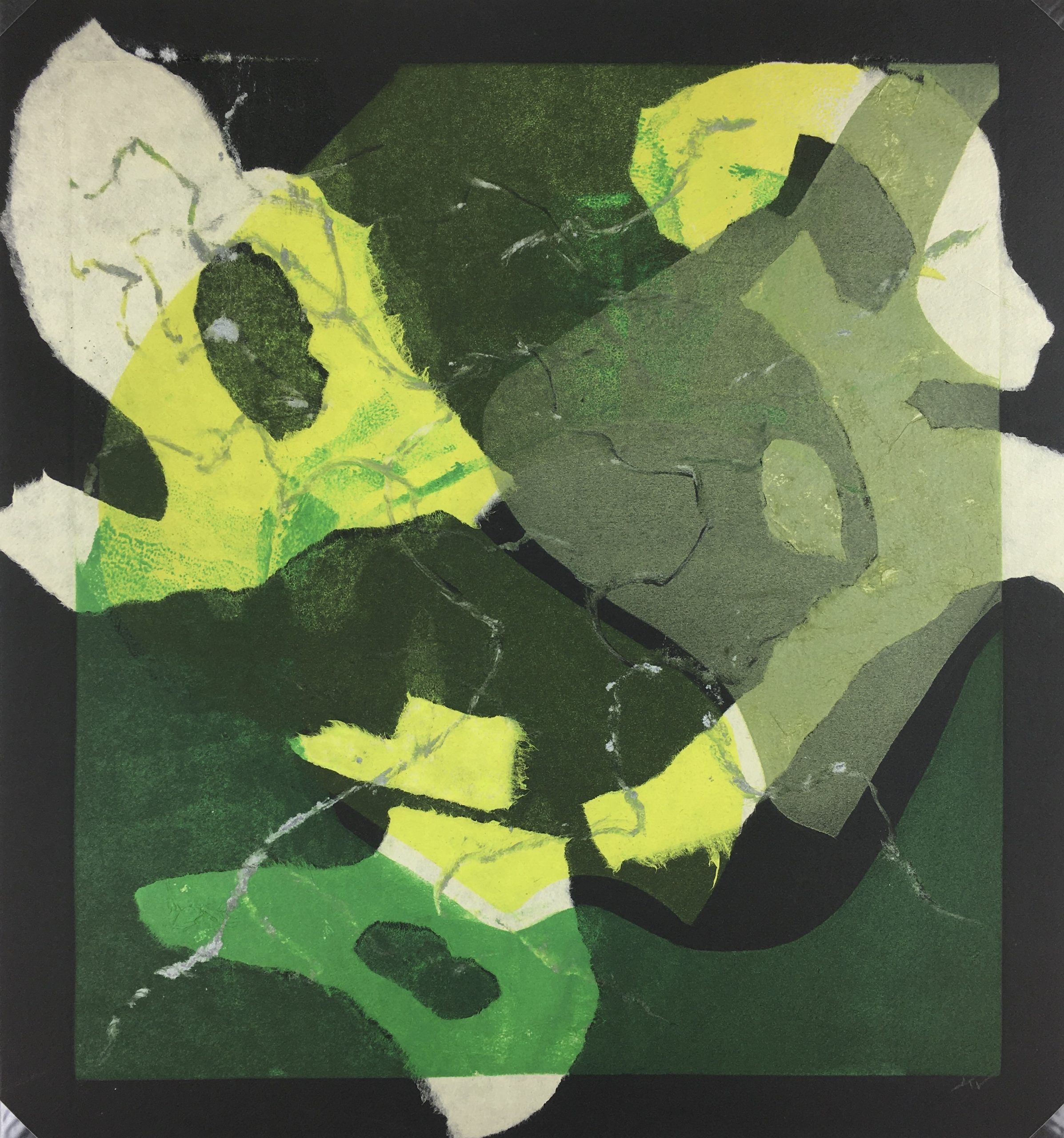 Abstract Modern Original Art Abstract, Kismine Varner, c.1990