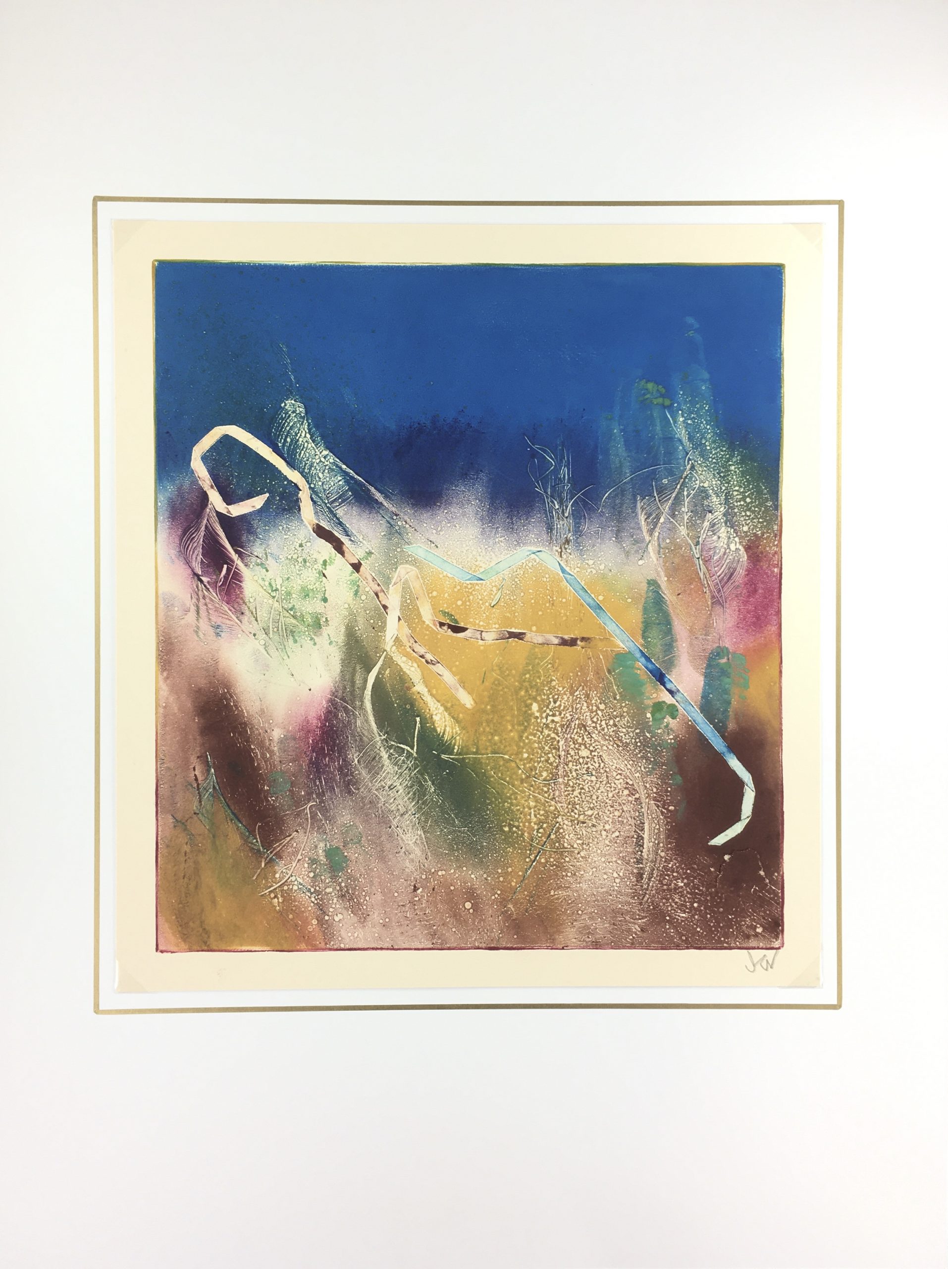 Abstract Modern Original Art Abstract, Kismine Varner, c.1990