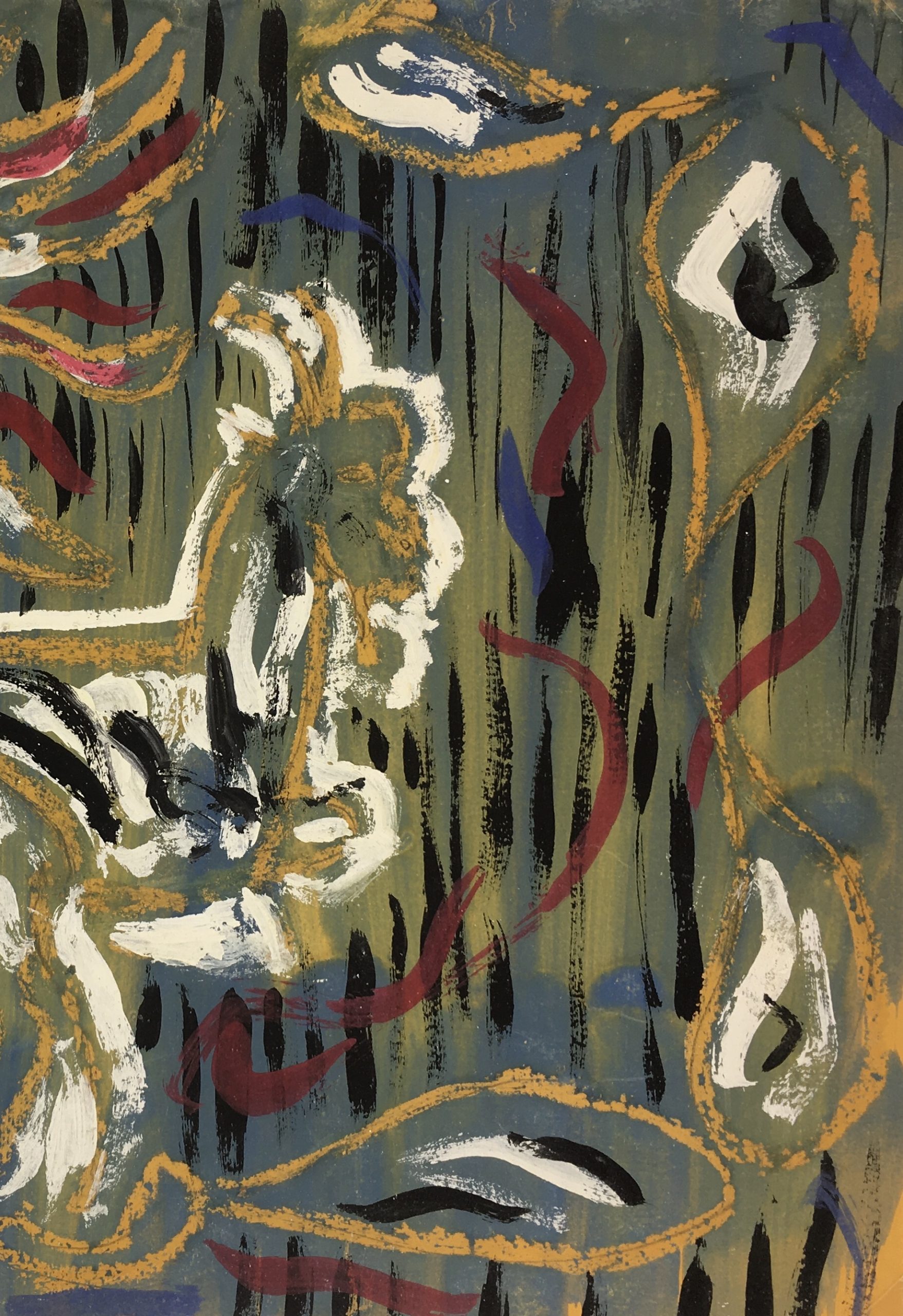 Modern Original Art Modern, French, c.1950 Original Art, Antique