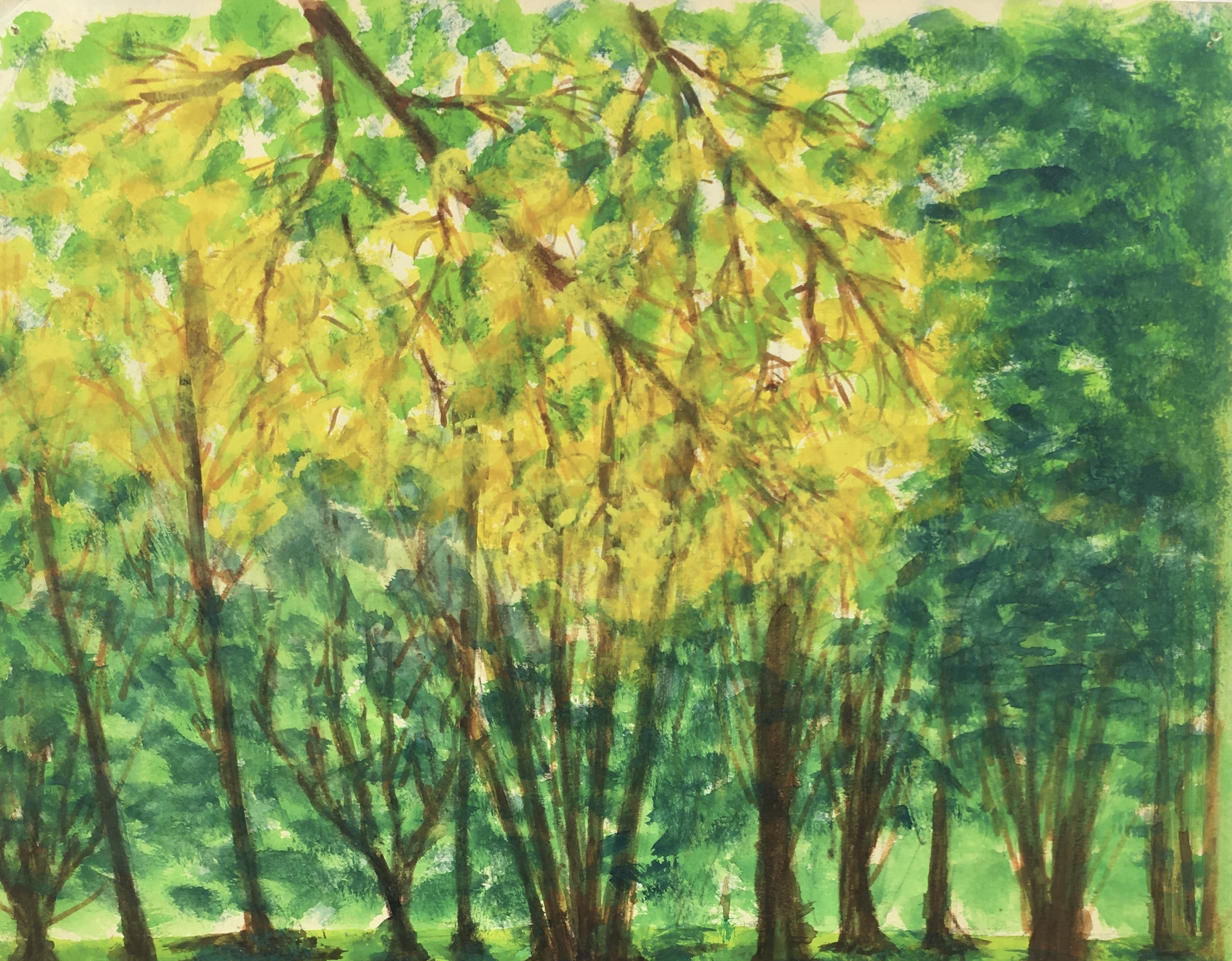 Rivers Original Art The Reflection, Signed, French, 1939 Original