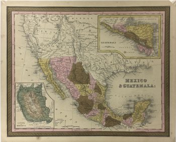 Texas Republic Map - Engraving - Texas Republic, Augustus Mitchell, 1849