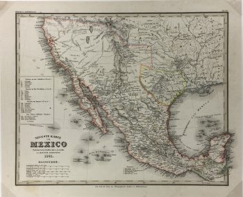 Texas Republic Map - Texas Republic, Redefeld/Meyer, 1845